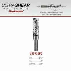 Solid Carbide Compression Furniture Maker's Pattern Router Bits -tool Sales Store 075 compression pattern bits 00a