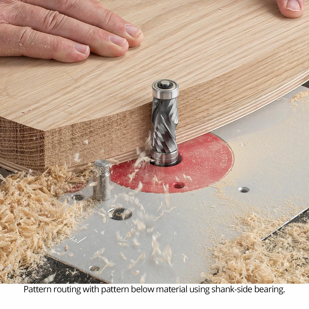 Solid Carbide Compression Combination Pattern / Flush Trim Router Bit, 2+2 Flute, 1/2" Shank 3 Solid Carbide Compression Combination Pattern / Flush Trim Router Bit, 2+2 Flute, 1/2" Shank - Image 3