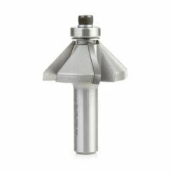 Amana Tool 4-Flute Carbide Tipped 45° Chamfer Router Bit With Ball Bearing