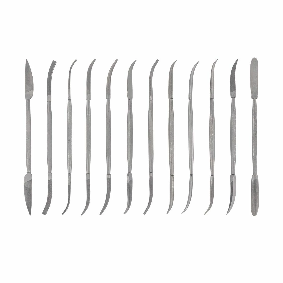 Simonds Assorted 7” Riffler File 12-Piece Set 1 Simonds Assorted 7” Riffler File 12-Piece Set