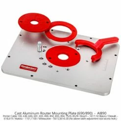 Cast Aluminum Router Mounting Plate 11 Cast Aluminum Router Mounting Plate -tool Sales Store ai890 1