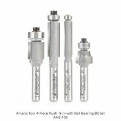 Amana Tool 4-Piece Flush Trim With Ball Bearing Bit Set -tool Sales Store ams 105