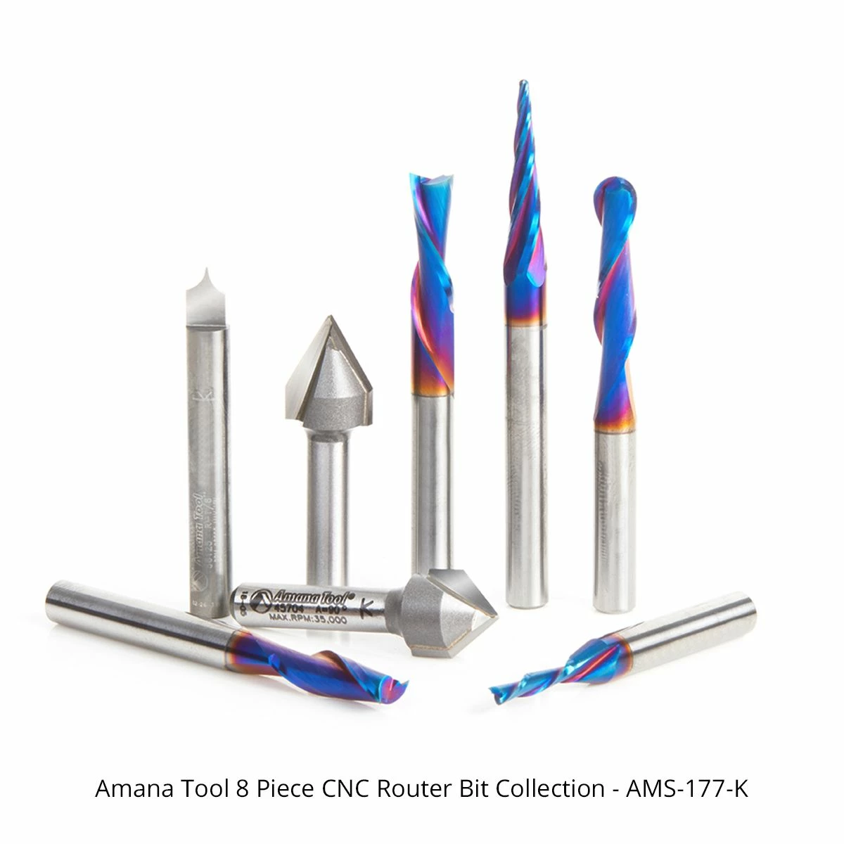 Amana Tool Industrial 8-piece CNC Router Bit Collection 4 Amana Tool Industrial 8-piece CNC Router Bit Collection - Image 4