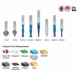 Amana Tool Industrial 8-piece CNC Router Bit Collection 6 Amana Tool Industrial 8-piece CNC Router Bit Collection -tool Sales Store ams 177 k 03