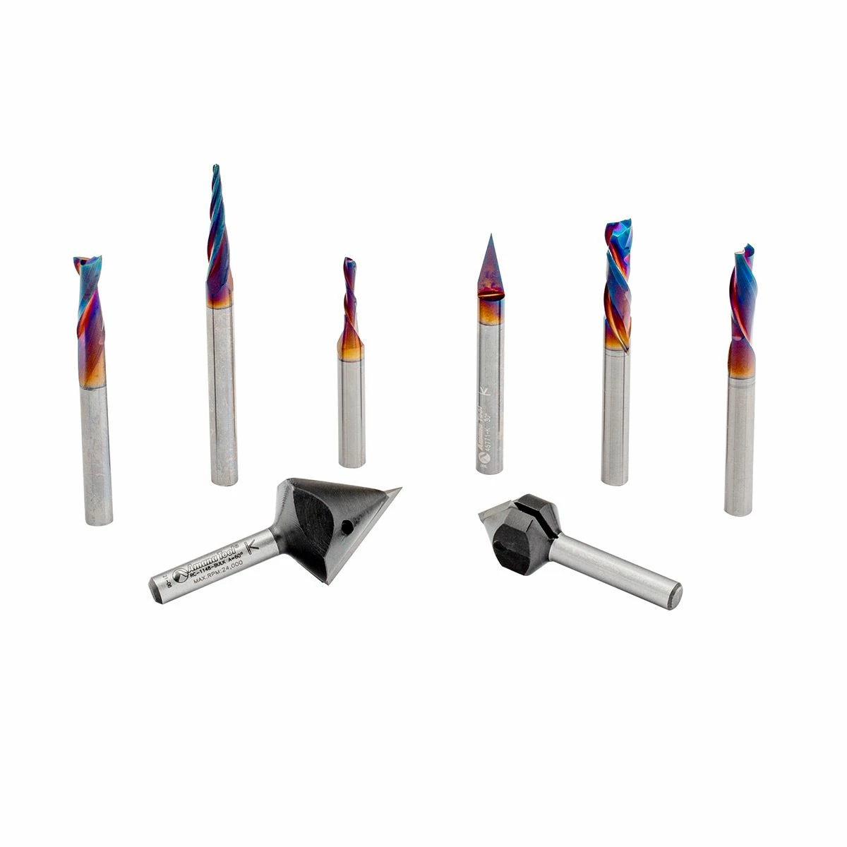 Amana Industrial 8-Piece CNC Router Bit Set 2 Amana Industrial 8-Piece CNC Router Bit Set - Image 2