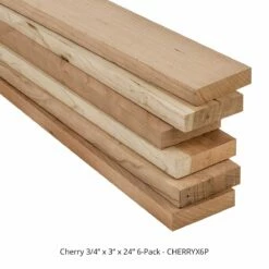 Maple And Cherry 3/4” X 3” X 24” 6-packs -tool Sales Store cherryx6p 1