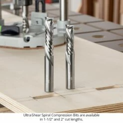 Solid Carbide Compression Router Bits, 2-Flute, 1/2" Shank -tool Sales Store compression spiral bit us5152c 5202c 23 05