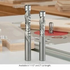1/2" Diameter Solid Carbide Flush Trim Compression Router Bits, 2+2 Flute, 1/2" Shank -tool Sales Store compression spiral flush trim bit us5152c 5202c 23 04