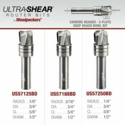 Carbide Head 3-Flute Deep Reach Bowl Bit -tool Sales Store deep reach bowl bits 23 05assort