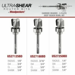 Carbide Head 3-Flute Deep Reach Bowl Bit -tool Sales Store deep reach bowl bits 23 25assort