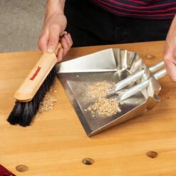 Woodpeckers Dustpan And Bench Brush