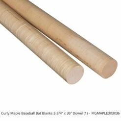 tool Sales Store 15 Curly Maple Baseball Bat Blanks