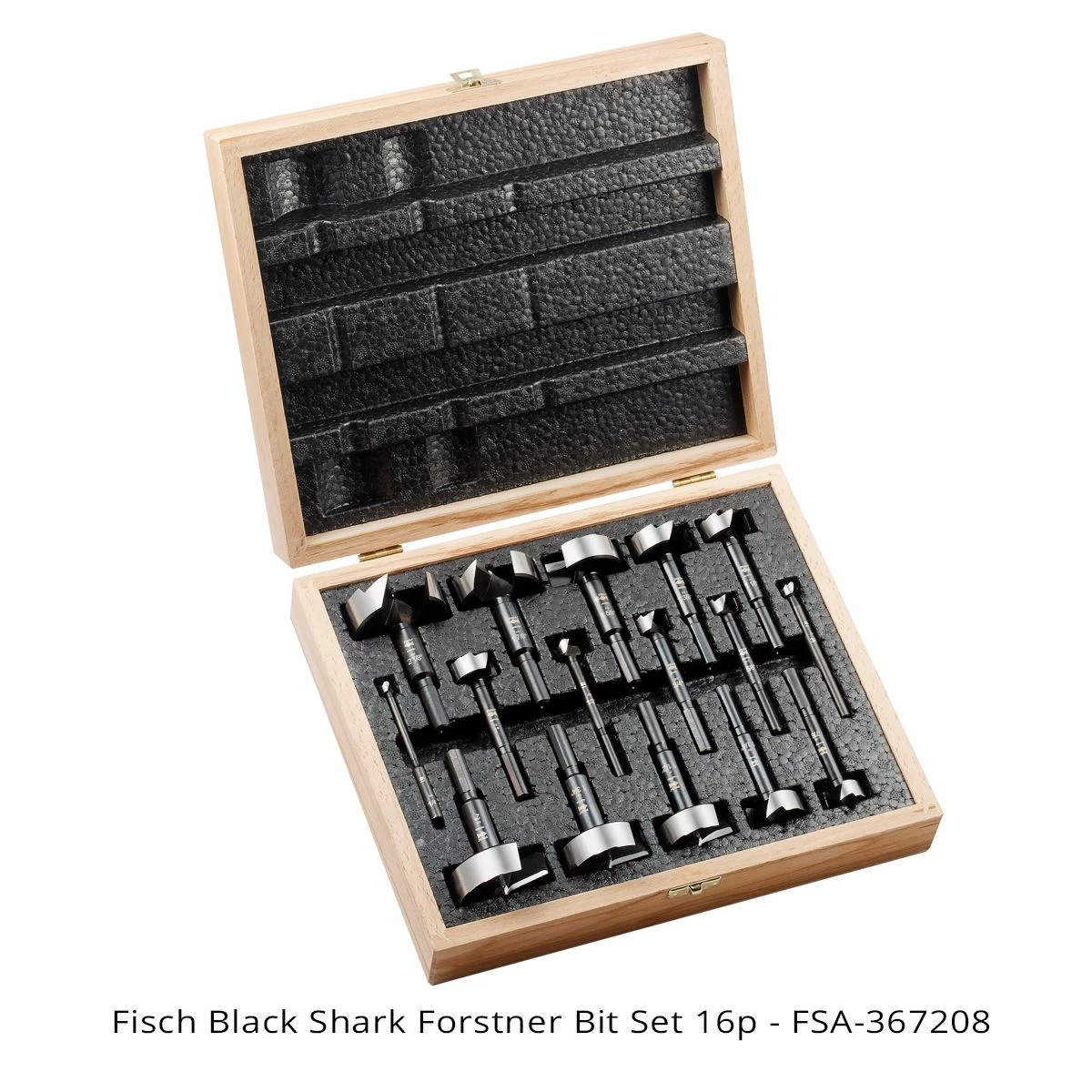 Fisch Black Shark Forstner Bit Set 16-piece 1 Fisch Black Shark Forstner Bit Set 16-piece