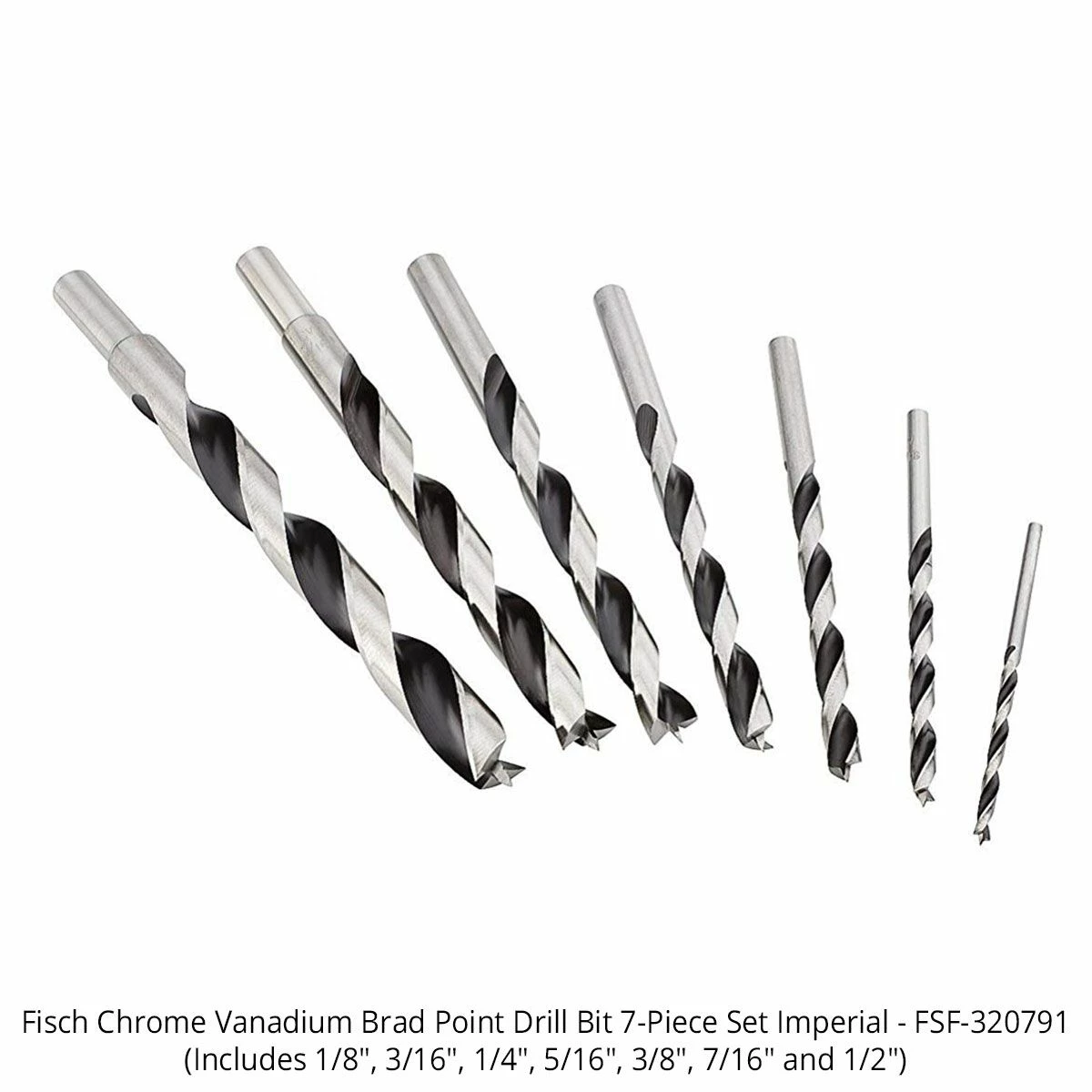 FISCH Chrome-Vanadium Steel Brad-Point Bits 6 FISCH Chrome-Vanadium Steel Brad-Point Bits - Image 6