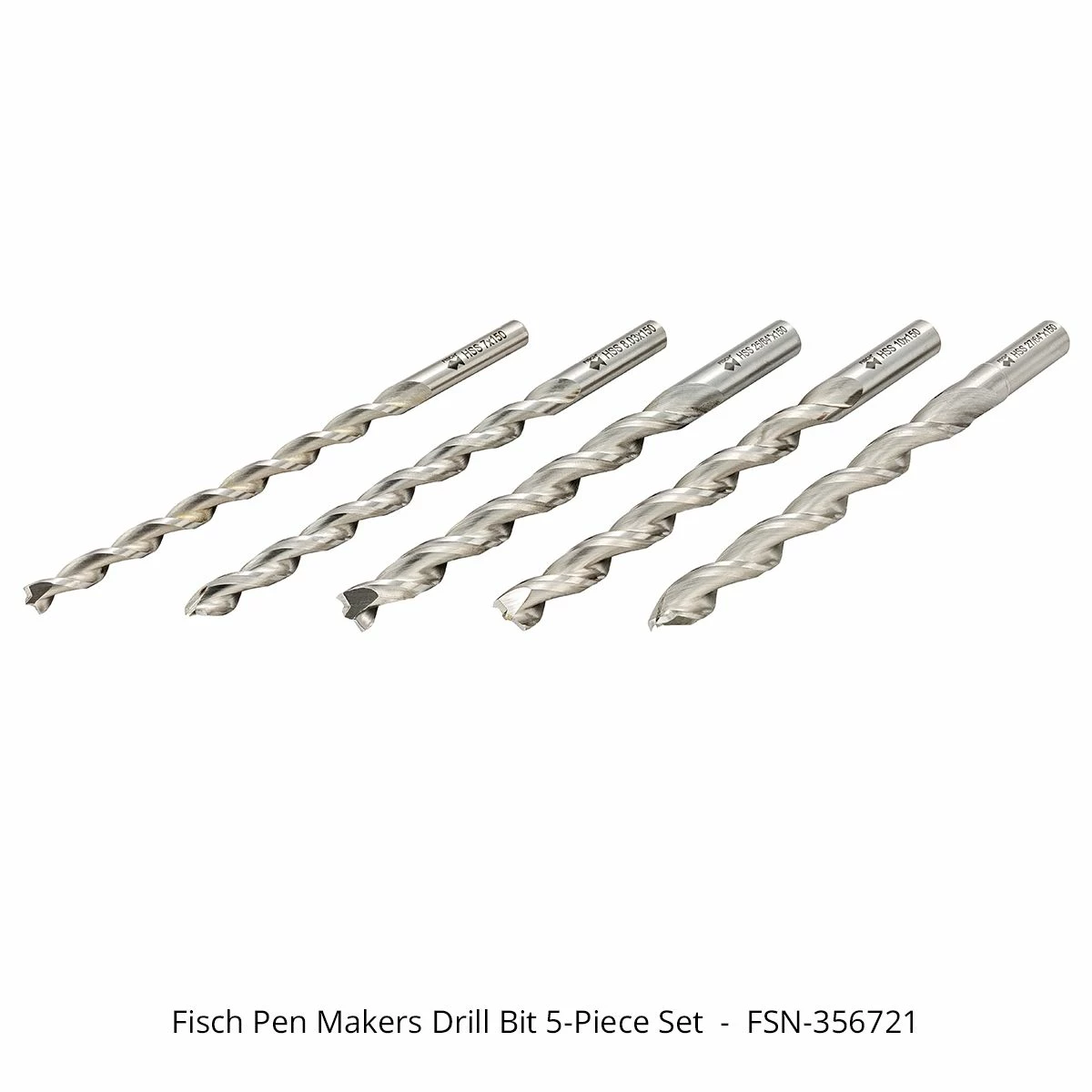 Fisch Pen Makers Drill Bit Set 5-piece 1 Fisch Pen Makers Drill Bit Set 5-piece