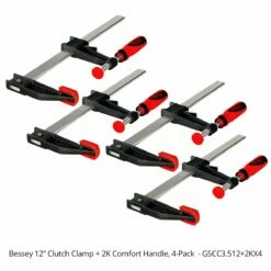 Bessey Clutch Clamp + 2K Comfort Handle -tool Sales Store gscc3512 2kx4 1