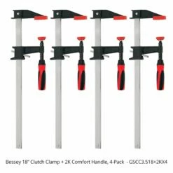 Bessey Clutch Clamp + 2K Comfort Handle -tool Sales Store gscc3518 2kx4 1