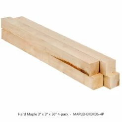 Leg Stock Blanks -tool Sales Store mapleh3x3x36 4p 3