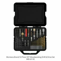 Montana Brand 53 Piece SXT Woodworking Drill & Drive Set -tool Sales Store mb 63130