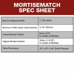 MortiseMatch -tool Sales Store mortisematch 12 b