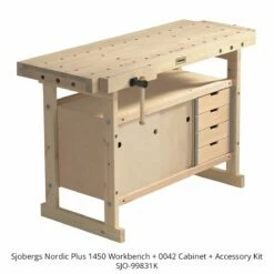 Sjobergs Nordic Plus 1450 Workbench + 0042 Cabinet Combo & Accessory Kit 23 Sjobergs Nordic Plus 1450 Workbench + 0042 Cabinet Combo & Accessory Kit -tool Sales Store sjo 99831k