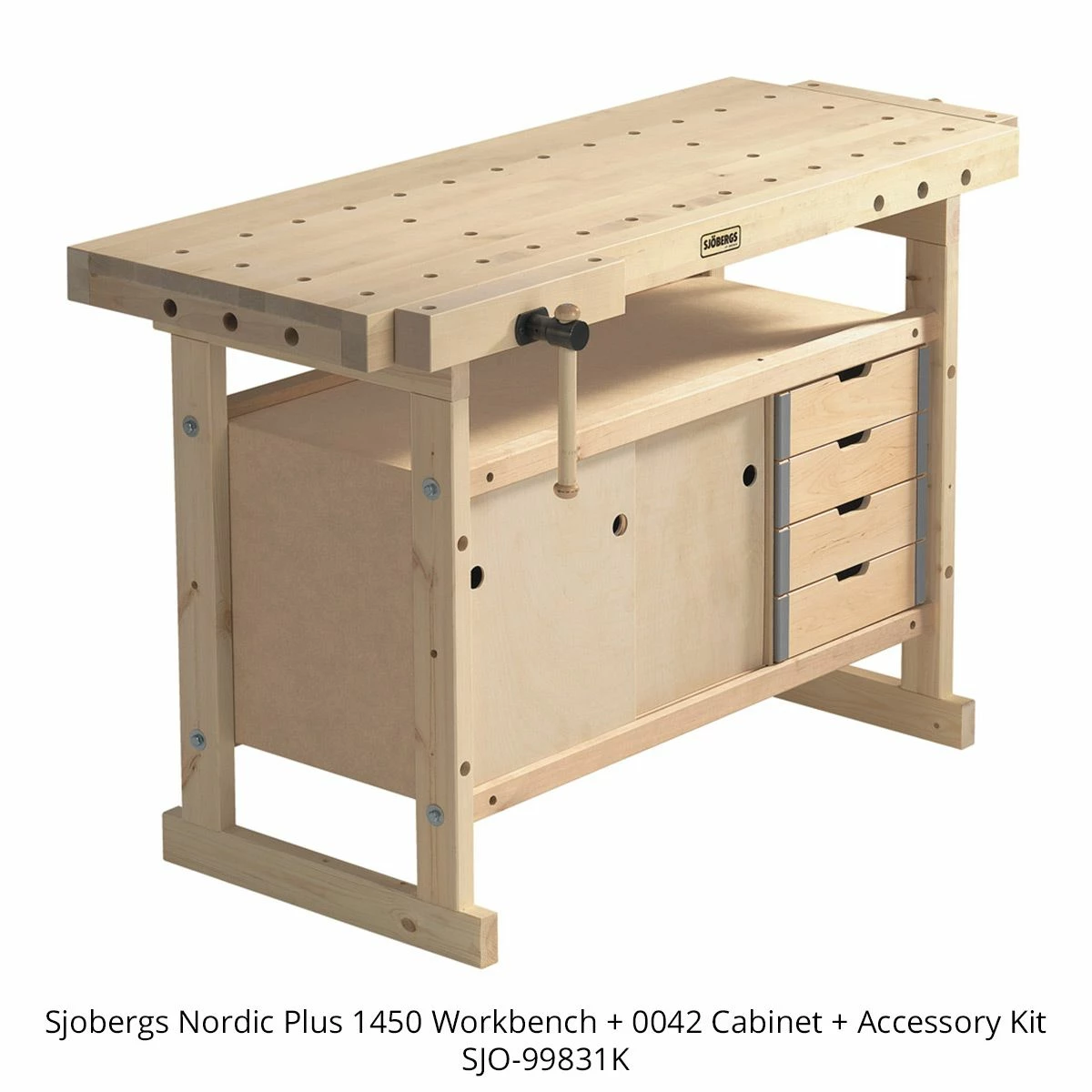 Sjobergs Nordic Plus 1450 Workbench + 0042 Cabinet Combo & Accessory Kit 12 Sjobergs Nordic Plus 1450 Workbench + 0042 Cabinet Combo & Accessory Kit - Image 12