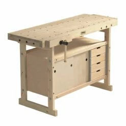 Sjobergs Nordic Plus 1450 Workbench + 0042 Cabinet Combo & Accessory Kit