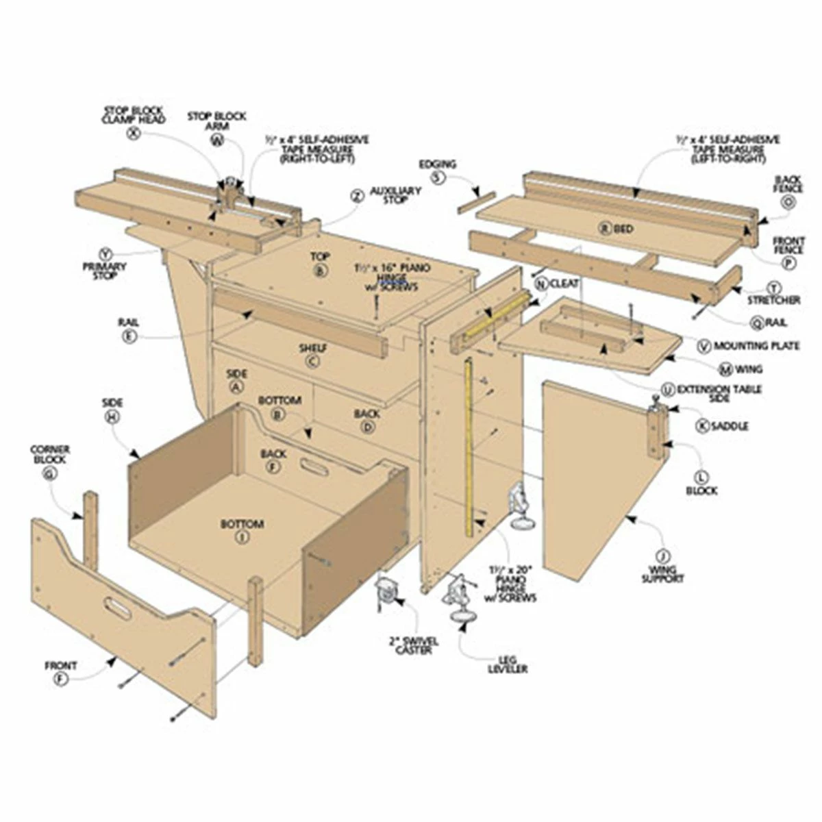 Woodsmith Miter Saw Station Plan 2 Woodsmith Miter Saw Station Plan - Image 2