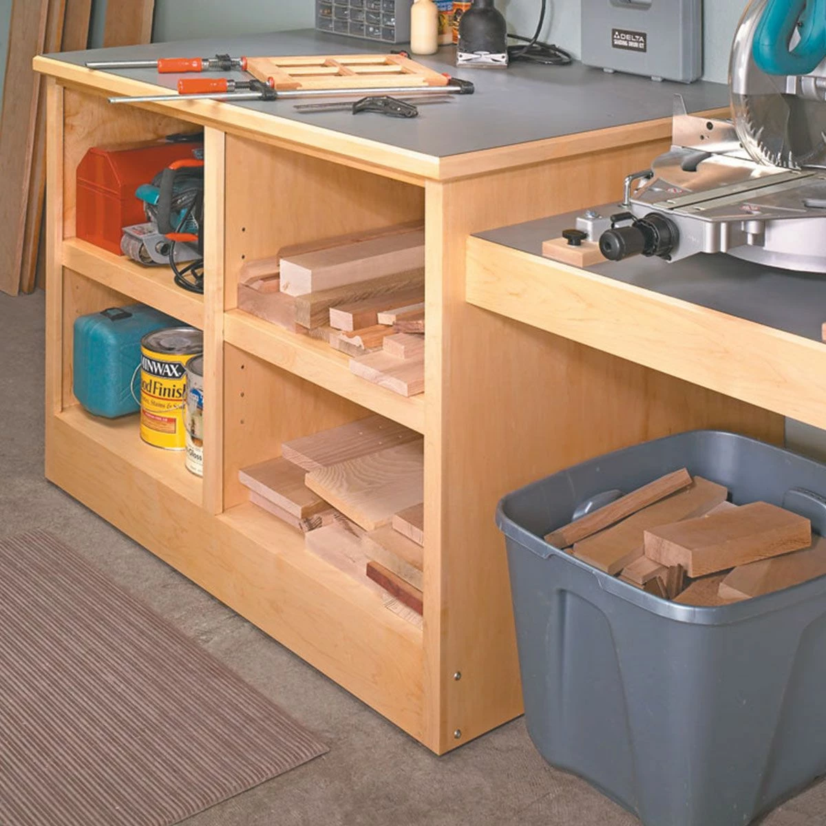 Woodsmith Miter Saw Workcenter Standard Plan & Premium Shop Drawings 4 Woodsmith Miter Saw Workcenter Standard Plan & Premium Shop Drawings - Image 4