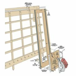 Woodsmith Sliding Carriage Panel Saw Standard Plan & Premium Shop Drawings -tool Sales Store sn08816 03