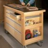 Woodsmith Roll-Around Work Cart Standard Plan & Premium Shop Drawings
