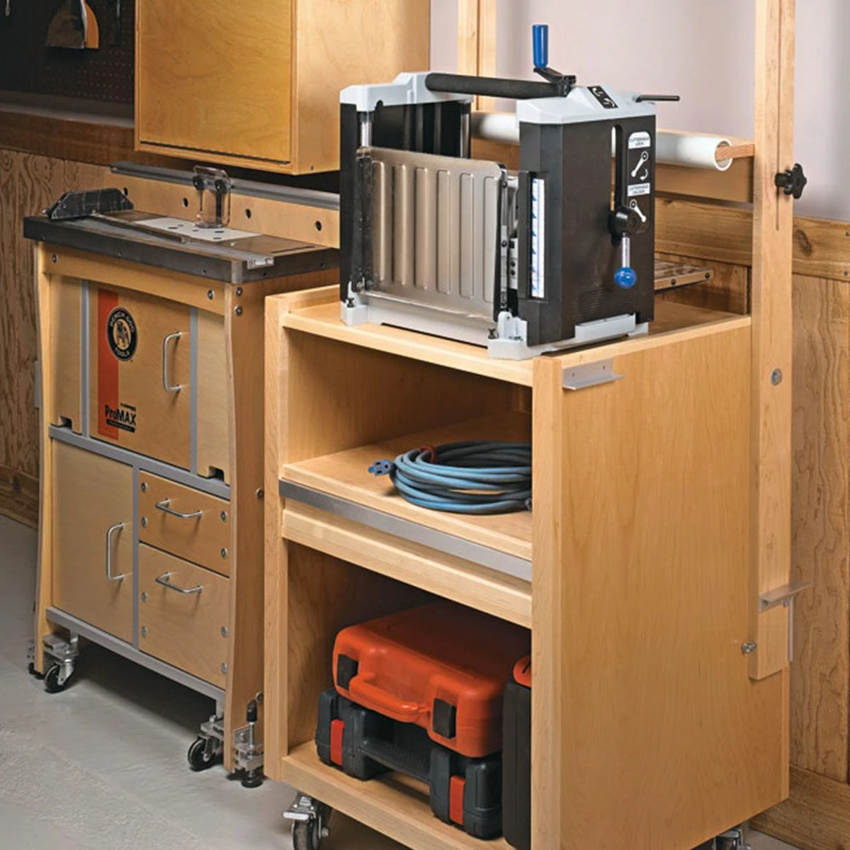 Woodsmith Mobile Planer Stand Standard Plan & Premium Shop Drawings 3 Woodsmith Mobile Planer Stand Standard Plan & Premium Shop Drawings - Image 3