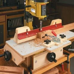 Woodsmith Precision Mortising Jig Standard Plan & Premium Shop Drawings