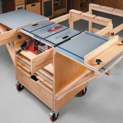 Woodsmith Table Saw Workstation Standard Plan & Premium Shop Drawings