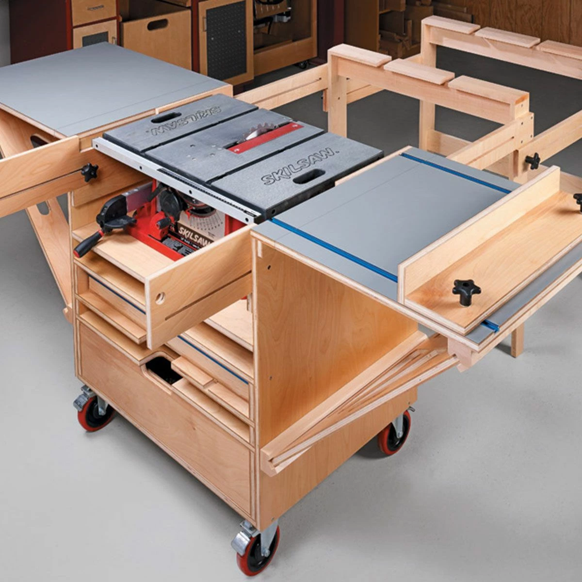 Woodsmith Table Saw Workstation Standard Plan & Premium Shop Drawings 1 Woodsmith Table Saw Workstation Standard Plan & Premium Shop Drawings