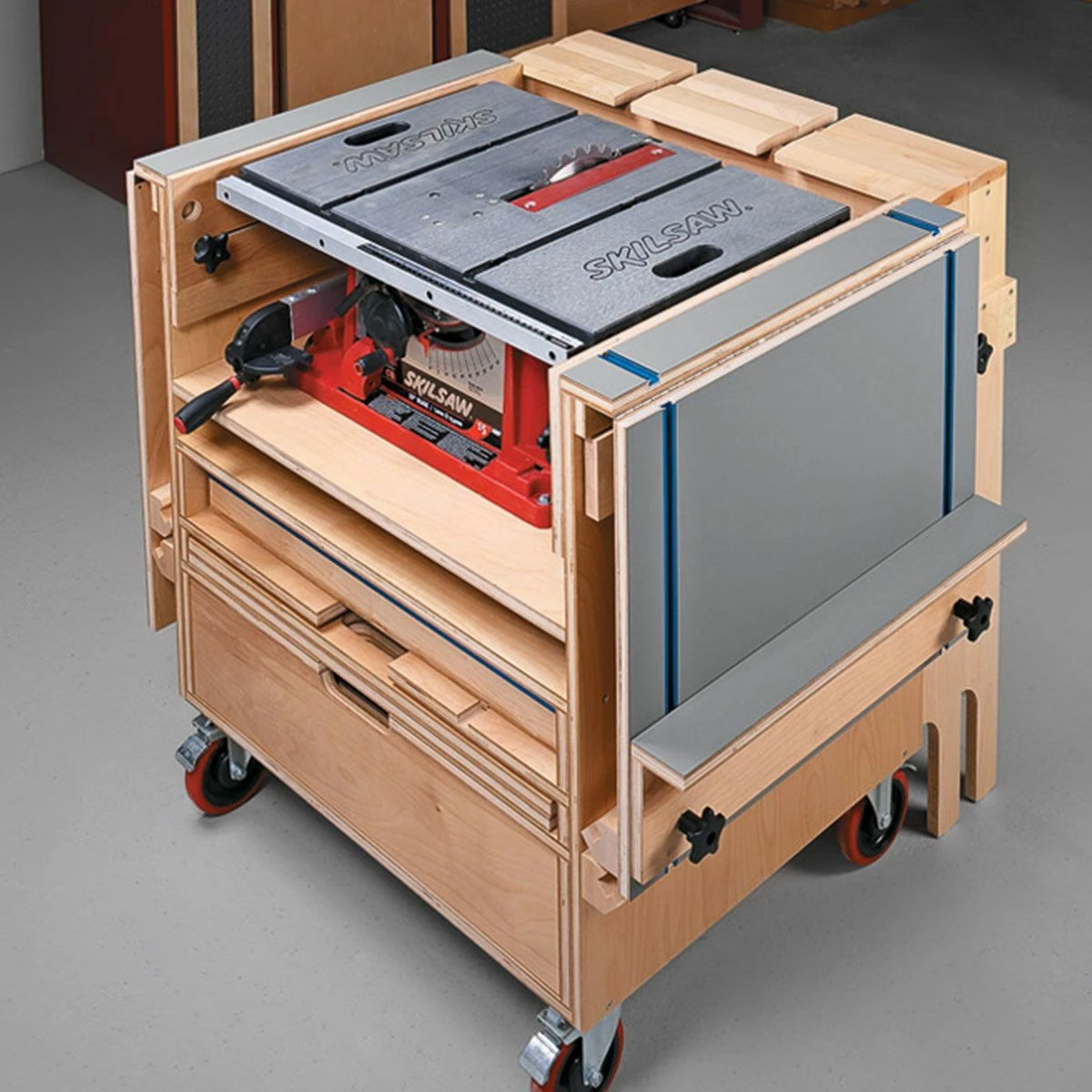Woodsmith Table Saw Workstation Standard Plan & Premium Shop Drawings 4 Woodsmith Table Saw Workstation Standard Plan & Premium Shop Drawings - Image 4