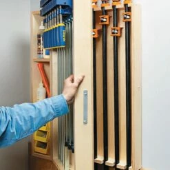 Woodsmith Wall-Mounted Clamp Rack Standard Plan & Premium Shop Drawings -tool Sales Store sn10616 03