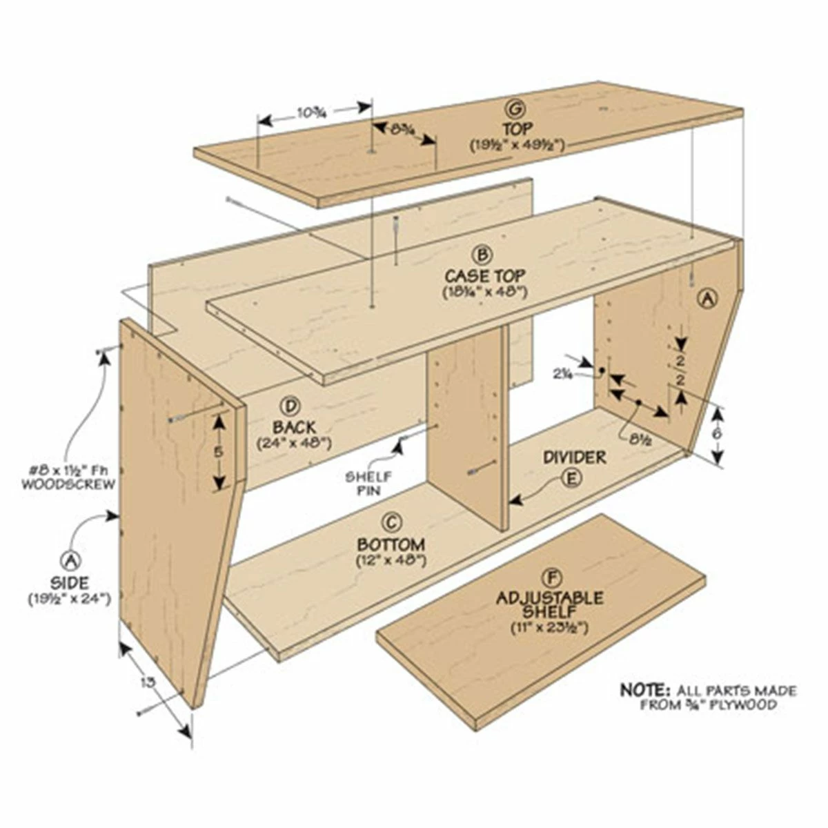 Woodsmith Wall-Mounted Miter Station Standard Plan & Premium Shop Drawings 2 Woodsmith Wall-Mounted Miter Station Standard Plan & Premium Shop Drawings - Image 2