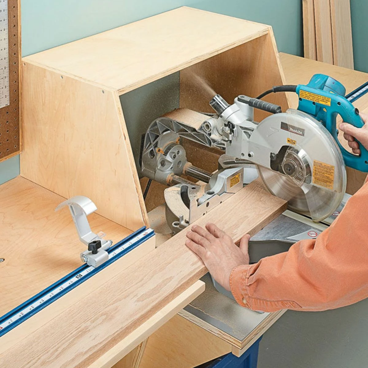 Woodsmith Wall-Mounted Miter Station Standard Plan & Premium Shop Drawings 3 Woodsmith Wall-Mounted Miter Station Standard Plan & Premium Shop Drawings - Image 3