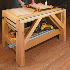 Woodsmith Expandable Shop Worktable Standard Plan & Premium Shop Drawings -tool Sales Store sn11516 03