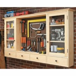 Woodsmith Pegboard Tool Cabinet Standard Plan & Premium Shop Drawings