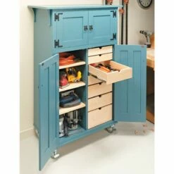 Woodsmith Roll-Around Tool Cabinet Standard Plan & Premium Shop Drawings