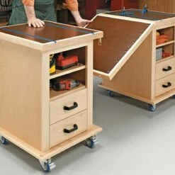Woodsmith Multifunction Shop Carts Standard Plan & Premium Shop Drawings