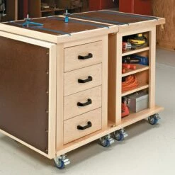 Woodsmith Multifunction Shop Carts Standard Plan & Premium Shop Drawings -tool Sales Store sn12622 02