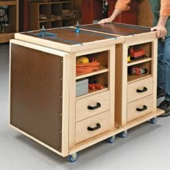Woodsmith Multifunction Shop Carts Standard Plan & Premium Shop Drawings -tool Sales Store sn12622 03