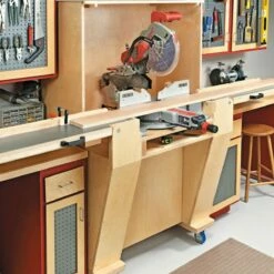 Woodsmith Folding Miter Saw Station Standard Plan & Premium Shop Drawings