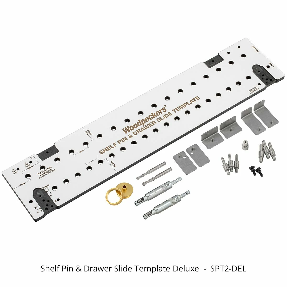 Woodpeckers Shelf Pin And Drawer Slide Template 11 Woodpeckers Shelf Pin And Drawer Slide Template - Image 11