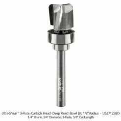 Carbide Head 3-Flute Deep Reach Bowl Bit -tool Sales Store us27125bd