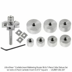 Carbide Insert Rabbeting Bit -tool Sales Store us2rbt del set 1