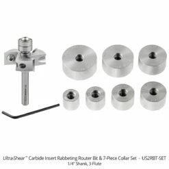 Carbide Insert Rabbeting Bit -tool Sales Store us2rbt set 2